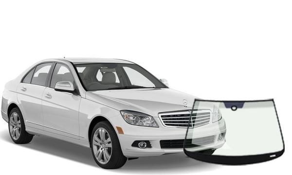 Front view of Mercedes Benz C Class Saloon 2007-2014 for windscreen replacement service
