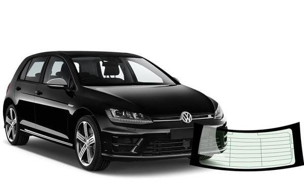 Rear view of Volkswagen Golf 5 door 2013 with heated rear window replacement